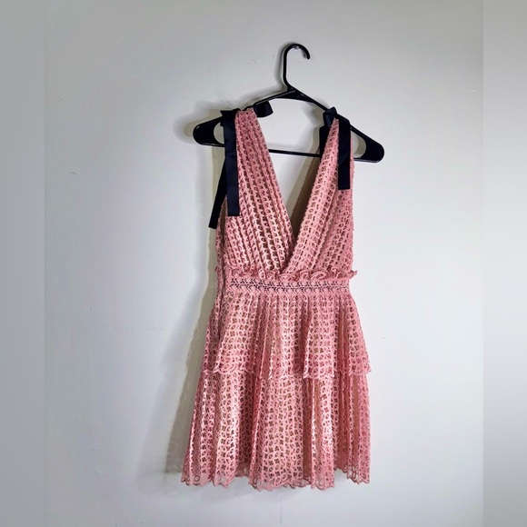 SELF PORTRAIT Cutwork Mini Dress - Picture 5 of 11